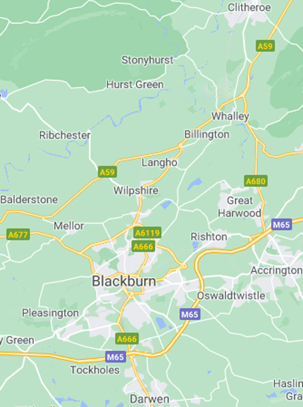 Blackburn Map